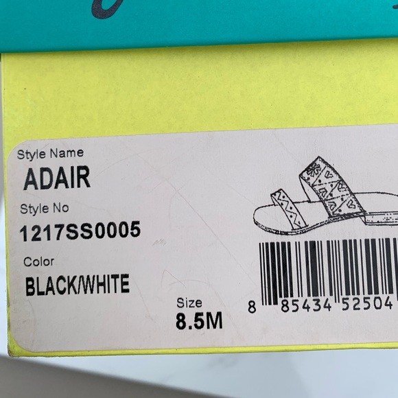 Jack Rogers Adair Black/White Sandals Size 8.5 - Picture 10 of 13